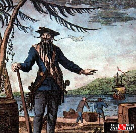 世界航海史著名海盗爱德华・蒂奇，真正的加勒比海盗黑胡子